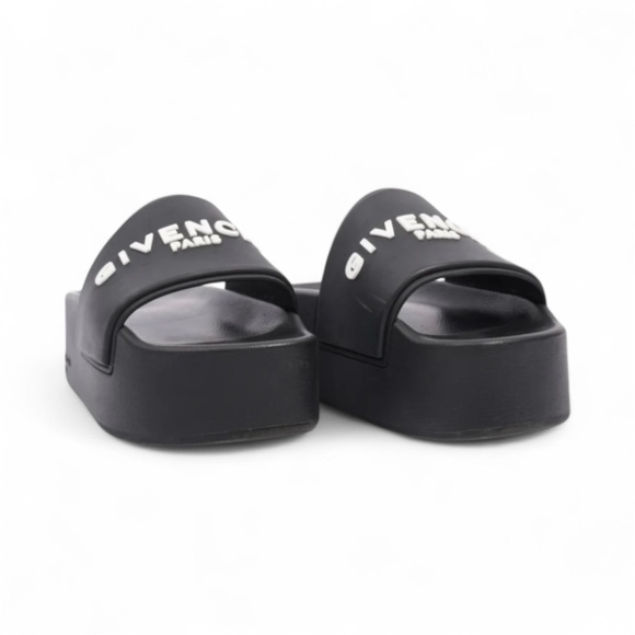 NWT Givenchy Logo Platform Sandals - Picture 1 of 13